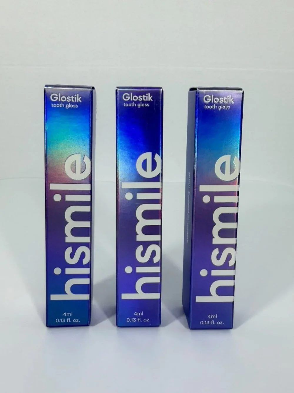 Hismile Glostik Tooth Gloss 3 Pack 4ml Full Size NEW Sealed TikTok Viral